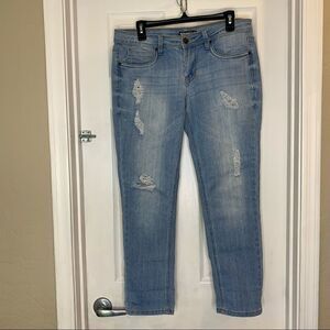 Dollhouse Charley Distressed Jeans Light Wash Size 11